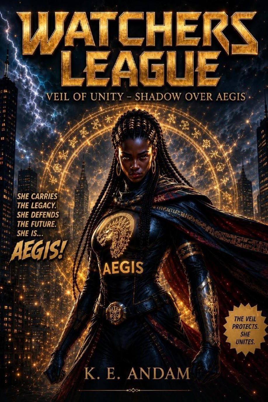 Cover of Watchers League: Veil of Unity - Shadow Over Aegis